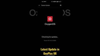 Latest Update in #oneplus9r | OnePlus 9R #shorts #oxygenos