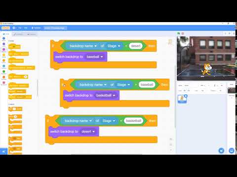 Scratch 7.8: Sensing, Stage