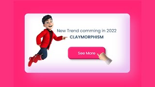 ClayMorphism Design Example Using HTML And CSS