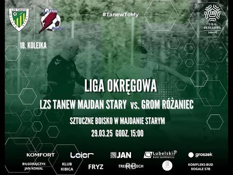 Skrót meczu Tanew Majdan Stary 6-1 Grom Różaniec