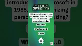 Which operating system was introduced by Microsoft in 1985, revolutionizing personal computing?