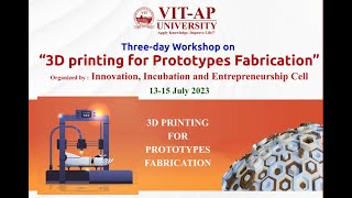 Three Day workshop on 3D Printing | VITAP