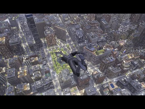 Marvel's Spider Man 2 PC - Webbed Black Suit Cinematic Swinging Gameplay