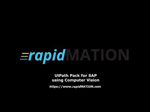 UiPath Pack for SAP using Computer Vision