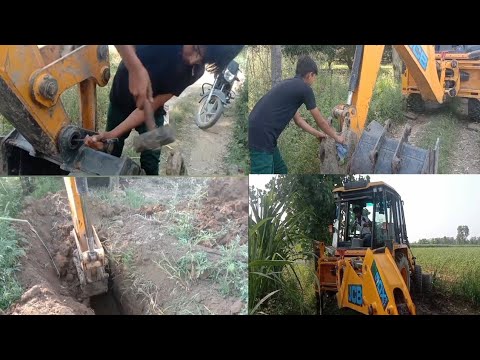 pipe line work JCB Chhota bhokat