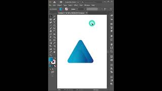 How to create gradient effect in illustrator cc #logodesign #shorts