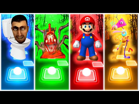 Skibidi Toilet 🆚 Cho Cho Charles 🆚 Mario 🆚 Amazing Digital Circus ▶️ Tiles Hop