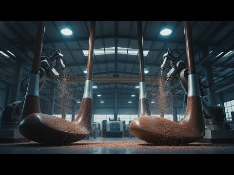 Inside the Wooden Golf Club Factory - Precision Machining & Sùace Finising (Full Process)