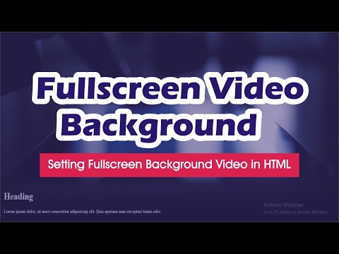 How to Set Full Screen Video Background in HTML and CSS | Full Screen Video Background | Code Pocker