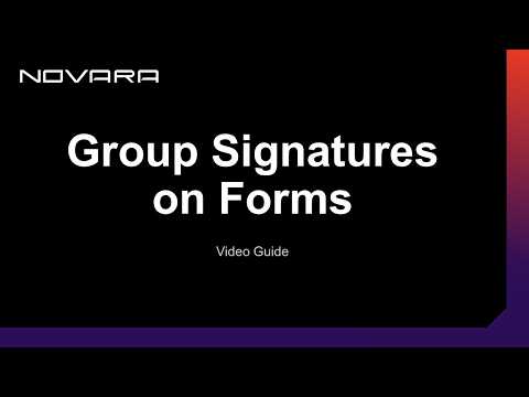 Group Signatures on Forms
