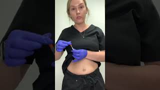 How to give your self an injection.