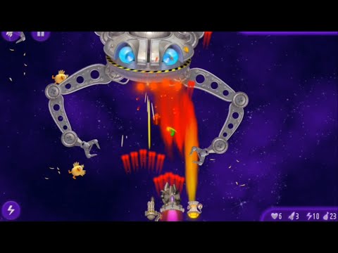 Chicken Invaders 4 gameplay  all Bosses + ending