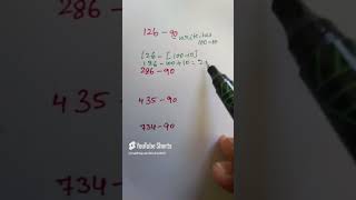 Subtraction Tricks to Calculate Faster #shorts #mathshorts #subtractiontricks #mathtipsandtricks