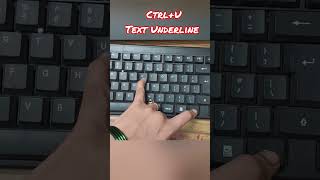 Underline shortcut #computer #computereducation #computerscience #computerknowledge #basiccomputer