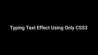 Pure Css Multiple Text Typing Animation Typewriter Text Animation Using Only HTML CSS Easy