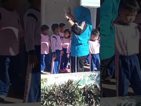 Senam pagi di sekolah #anakanak #lucu