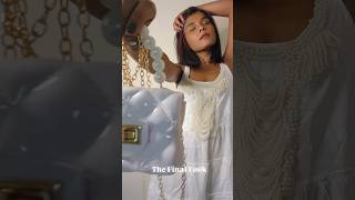 Decided To Turn An Ordinary Dress Into Pearly Beautiful 🦪#creativecontentcreator #fashionblogger