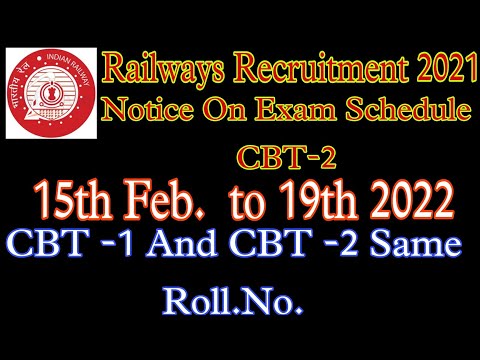 Exam Date Of NTPC CBT-2 // रेलवेज एग्जाम डेट दूसरे पेपर की
