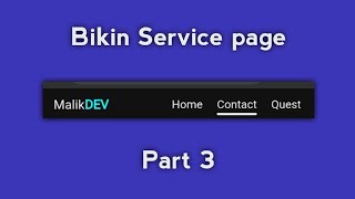 part 3 - bikin service page HTML CSS