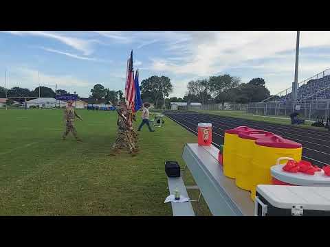 SFJROTC - 10 man colour guard (5 Sept, 2023)