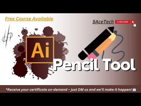 Mastering Pencil Tool in Adobe Illustrator: Draw & Edit Like a Pro - free graphic designing course