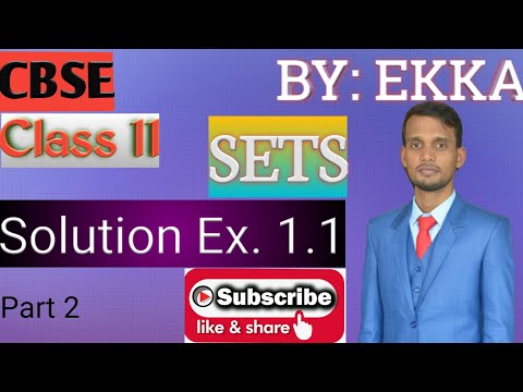 CBSE | CLASS 11 | SETS | EX. 1.1 | ROSTER FORM | SET BUILDER FORM | SOLUTION OF EXERCISE 1.1 | #CBSE