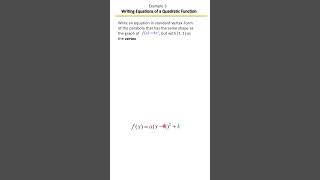 Write the Equation of a Parabola | From Graph or Vertex + Point 📈✏️ | Example 3
