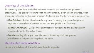 Passing Local Variables Between Threads in C