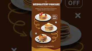My New CANVA Design_23|WebMastery Pancake 🥞| #shorts #youtube #canva #viralvideo