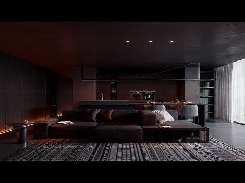 Stunning Home design Interiors: Bringing Your Vision to Life |  living room with kitchen | D5 render