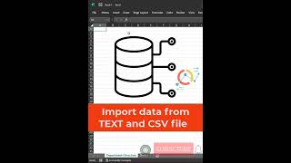 Import data from TEXT/ CSV-  Excel Tips and Tricks #shorts