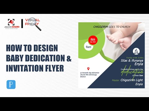 Baby Dedication & Invitation Flyer Design | Pixellab