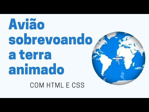 FAÇA UM AVIÃO SOBREVOANDO A TERRA COM HTML & CSS