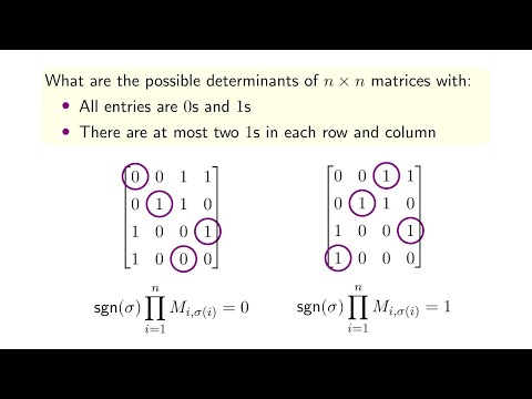 A Matrix Determinant Puzzle