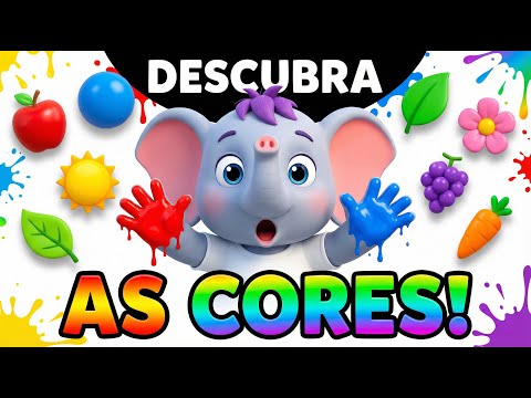 Learn the COLORS with the Little Elephant! 🐘 (Red, Blue, Yellow and More!)