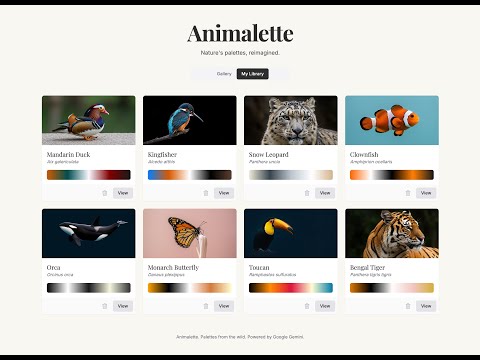 I Built an AI That Turns Any Animal into a Stunning Color Palette.