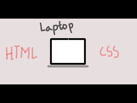 Virtual Laptop using HTML and CSS