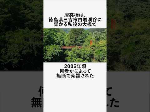 唐突橋に関する面白い雑学 #フィクション