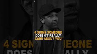 4 signs someone doesn't really care about you | Denzel Washington motivational speech #motivation