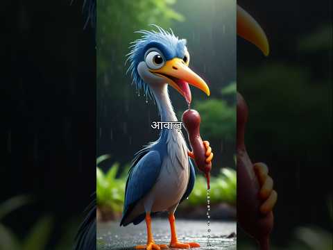 केंचुए को  खाया बगुले ने part 2 #tranding #viralvideo #cartoon #instagram #motivation #love #india