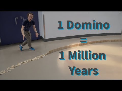 2000 Dominoes as 2000 Million Years