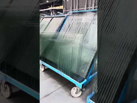 Alora Windows and Door Glass processing inside factory. A World of Glass !