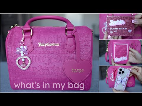 what's in my Raspberry Juicy Couture Speedy :) BARBIE 💗