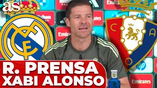 XABI ALONSO, RUEDA PRENSA completa previa OSASUNA-REAL MADRID hoy: Mastantuono, ARBITRAJE, LAMINE...