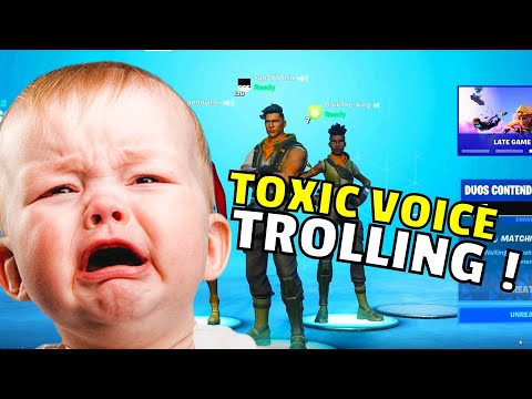 I VOICE TROLLED THE MOST TOXIC FORTNITE KID !