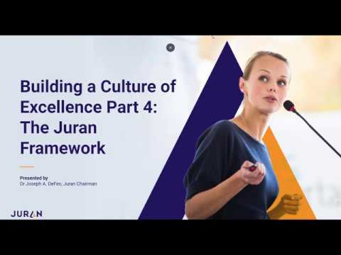 Building a Culture of Excellence Webinar Series Part 4 | The Juran Framework