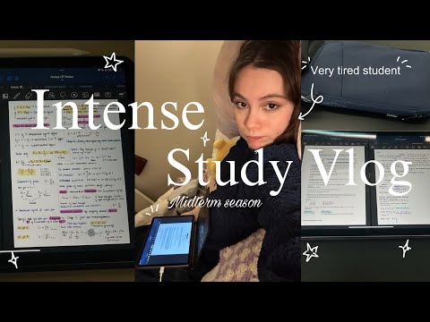 Intense study vlog as an aerospace engineering student (cramming and stressed)