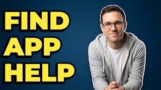 Can I Find App Help In The Settings Menu?