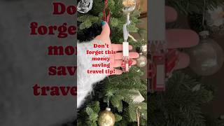 Travel Hack! Use keychains as Christmas ornaments!