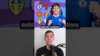 Premier League Matchday 7 PREDICTION